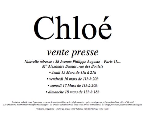 office de presse chloe.